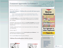 Tablet Screenshot of commentapprendrelaguitare.wordpress.com