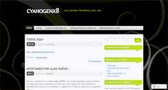 Desktop Screenshot of cyanogenx8.wordpress.com