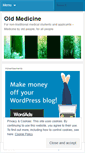 Mobile Screenshot of oldmedicine.wordpress.com