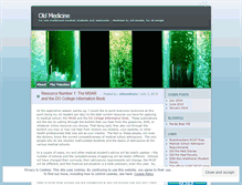Tablet Screenshot of oldmedicine.wordpress.com