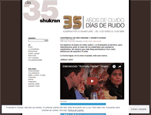 Tablet Screenshot of 35diasderuido.wordpress.com