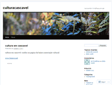 Tablet Screenshot of culturacascavel.wordpress.com