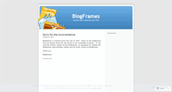 Desktop Screenshot of blogframes.wordpress.com
