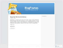 Tablet Screenshot of blogframes.wordpress.com