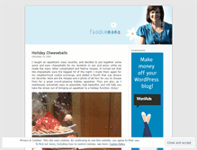 Tablet Screenshot of foodiemama.wordpress.com