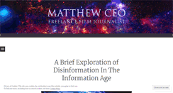 Desktop Screenshot of matthewceo.wordpress.com