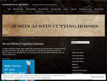 Tablet Screenshot of justinaustincuttinghorses.wordpress.com