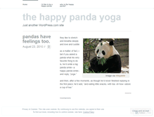 Tablet Screenshot of happypandayoga.wordpress.com