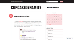 Desktop Screenshot of cupcakedynamite.wordpress.com