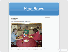 Tablet Screenshot of dinnerpictures.wordpress.com
