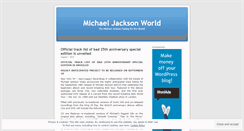 Desktop Screenshot of michaeljacksonworld.wordpress.com