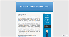 Desktop Screenshot of consejouniversitarioluz.wordpress.com