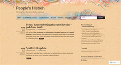 Desktop Screenshot of peopleshistreh.wordpress.com