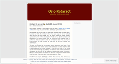 Desktop Screenshot of oslorotaract.wordpress.com