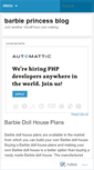 Mobile Screenshot of barbieprincess.wordpress.com