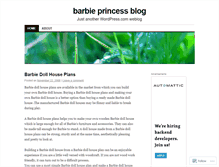 Tablet Screenshot of barbieprincess.wordpress.com