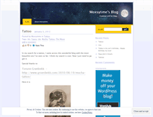 Tablet Screenshot of moxsytime.wordpress.com