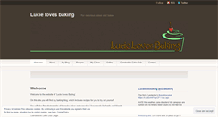 Desktop Screenshot of lucielovesbaking.wordpress.com