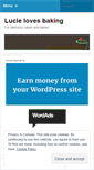 Mobile Screenshot of lucielovesbaking.wordpress.com