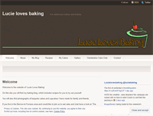 Tablet Screenshot of lucielovesbaking.wordpress.com