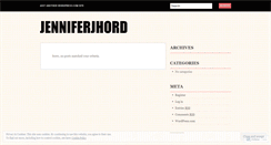 Desktop Screenshot of jenniferjhord.wordpress.com
