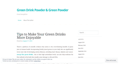 Desktop Screenshot of greendrinkpowder.wordpress.com