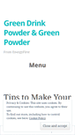 Mobile Screenshot of greendrinkpowder.wordpress.com