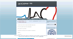 Desktop Screenshot of ligacardiologia.wordpress.com