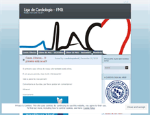 Tablet Screenshot of ligacardiologia.wordpress.com