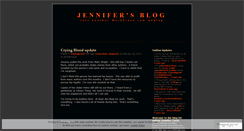 Desktop Screenshot of jennifercloud.wordpress.com