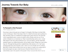 Tablet Screenshot of journeytowardsourbaby.wordpress.com