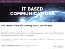 Tablet Screenshot of itbasedtelco.wordpress.com