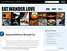 Tablet Screenshot of eatwanderlove.wordpress.com
