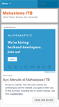 Mobile Screenshot of mahasiswaitb.wordpress.com