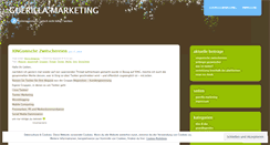 Desktop Screenshot of guerillasimmarketing.wordpress.com