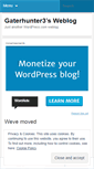 Mobile Screenshot of gaterhunter3.wordpress.com