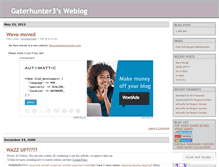 Tablet Screenshot of gaterhunter3.wordpress.com