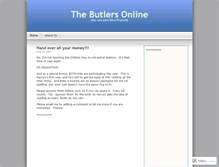 Tablet Screenshot of butlers.wordpress.com