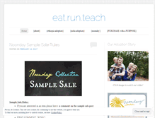 Tablet Screenshot of eatrunteach.wordpress.com