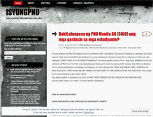 Tablet Screenshot of isyungpnu.wordpress.com