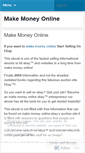 Mobile Screenshot of makemoneyonlineenet.wordpress.com