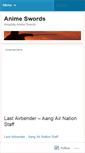 Mobile Screenshot of animeswords.wordpress.com