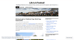 Desktop Screenshot of lifeisafestival.wordpress.com