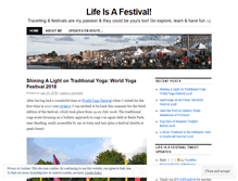 Tablet Screenshot of lifeisafestival.wordpress.com