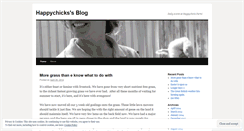 Desktop Screenshot of happychicks.wordpress.com