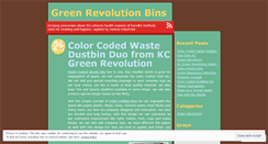 Desktop Screenshot of greenrevolutionbins.wordpress.com