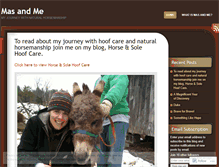 Tablet Screenshot of naturalhorsemanshipfirst.wordpress.com
