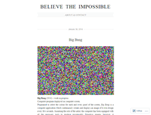 Tablet Screenshot of believetheimpossible.wordpress.com