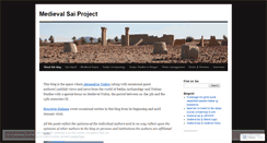 Desktop Screenshot of medievalsaiproject.wordpress.com