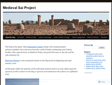 Tablet Screenshot of medievalsaiproject.wordpress.com